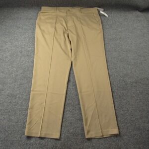 Pro Tour Pants Mens 38x32 Tan MotionPlay 360 Golf Comfort Stretch‎ Tech UPF 50